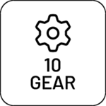 Fahrrad-Icons 10-Gears